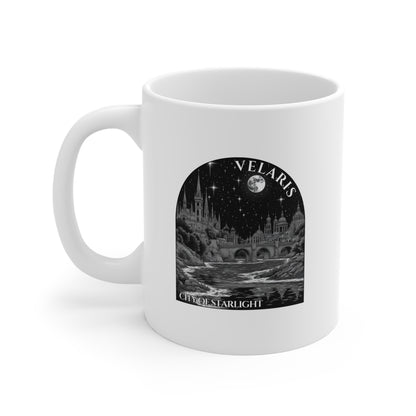 Velaris : City of Starlight : Monochromatic 11oz Coffee Mug