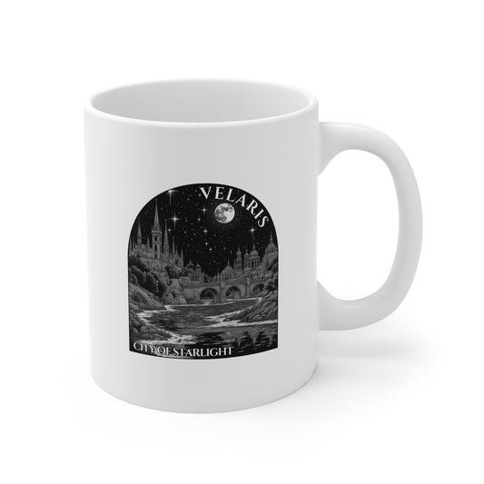 Velaris : City of Starlight : Monochromatic 11oz Coffee Mug