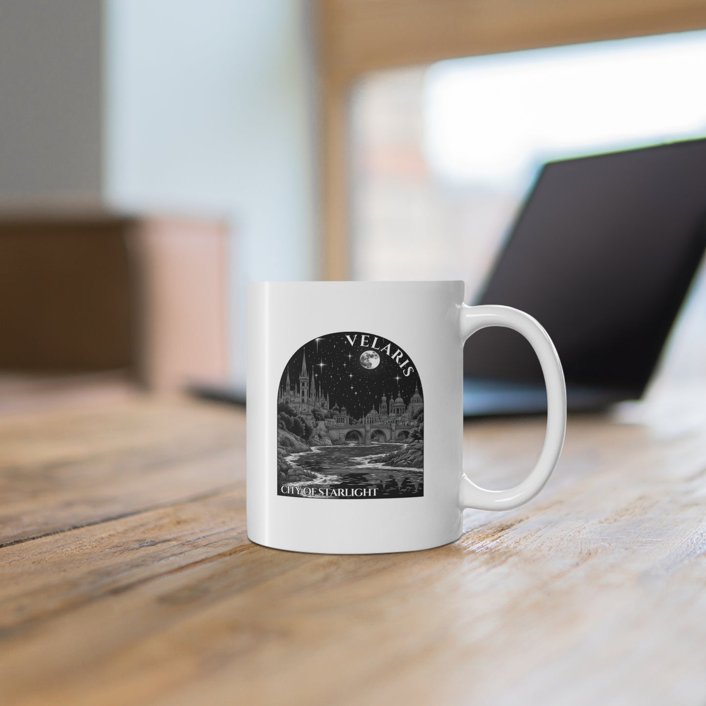 Velaris : City of Starlight : Monochromatic 11oz Coffee Mug